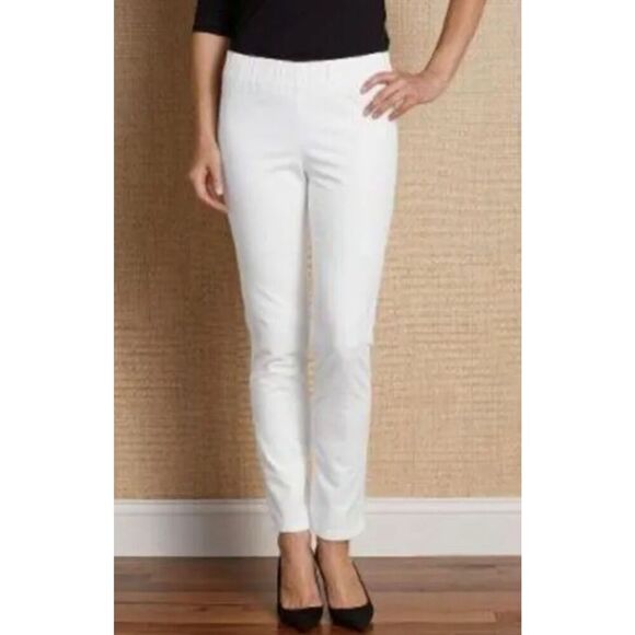 Soft Surroundings Metro Pull On Triple S3 Jeans Sensational Slimming Support Whi - Picture 2 of 7